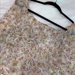 Free people long sleeve blouse floral